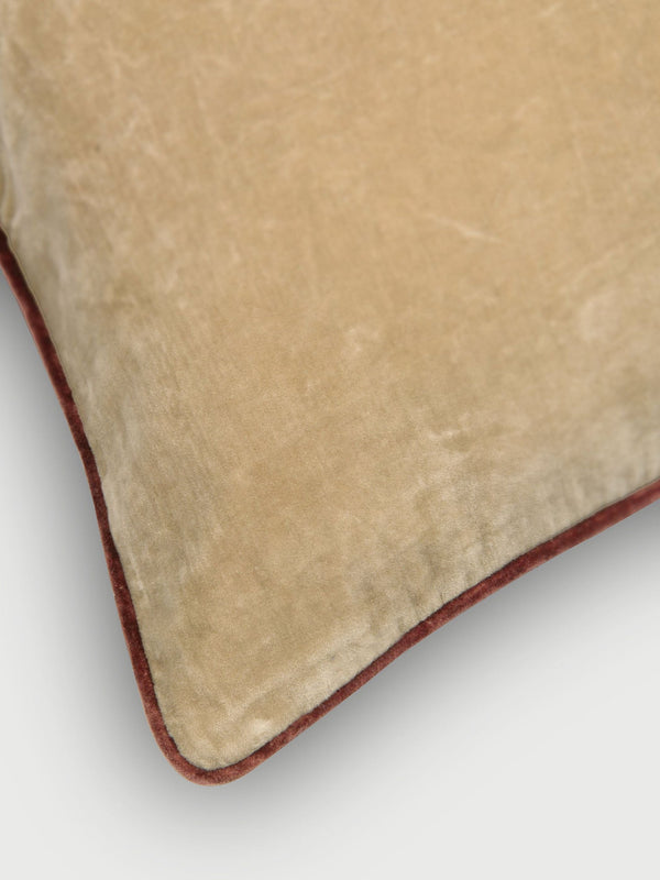 Glow Sandstone Velvet Cushion Cover