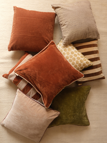 Glow Sandstone Velvet Cushion Cover