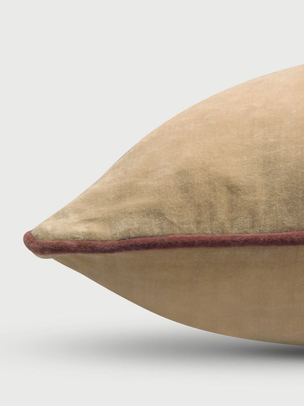 Glow Sandstone Velvet Cushion Cover