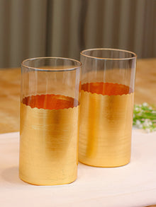 Gold Set Of 4 High Ball Glasses