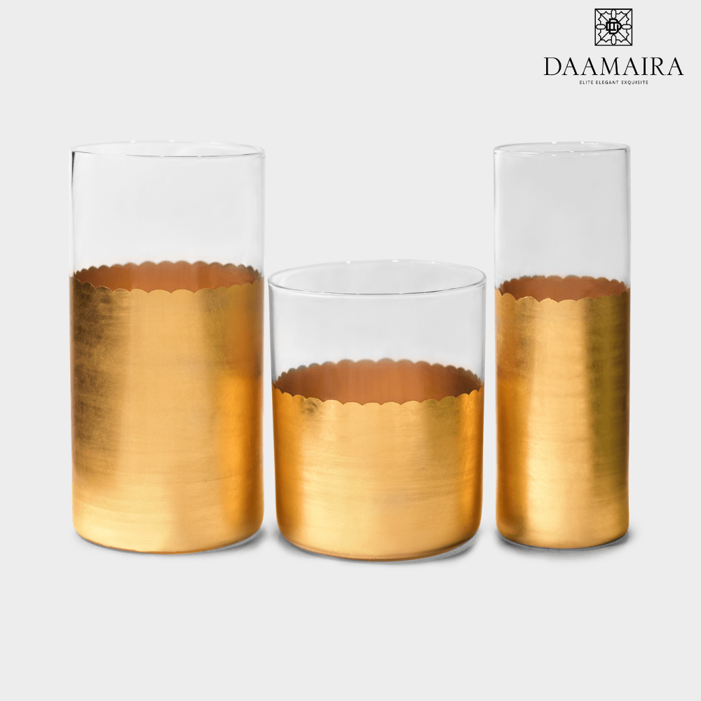 Gold Set Of 4 Water Glasses