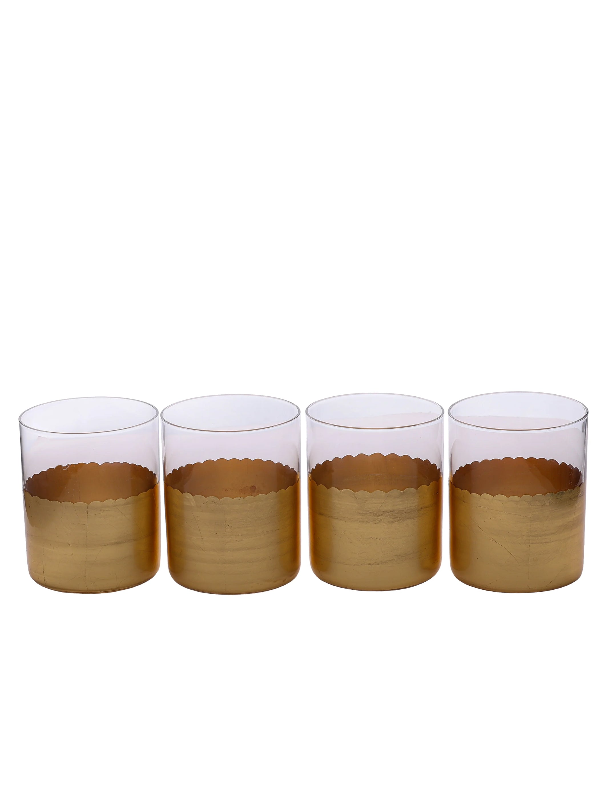Gold Set Of 4 Water Glasses