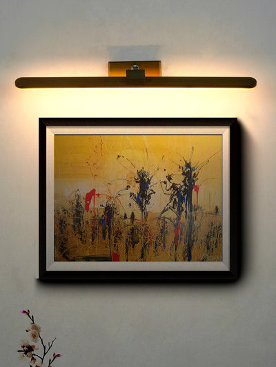 Gold Sleek Aluminium Bar 12W Warm White LED Picture/Vanity Light
