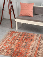 Printed Chenille Rug - Golden Trellis