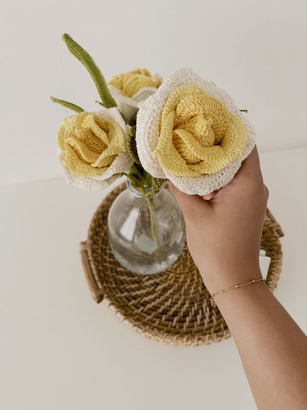 Gradient Thai Rose  - Crochet Flower