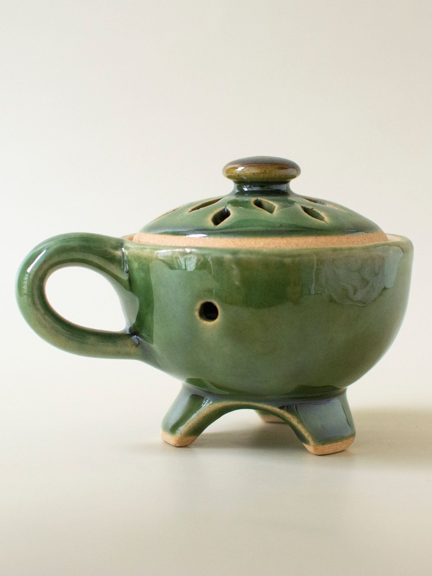 Green Ceramic Dhoop Burner