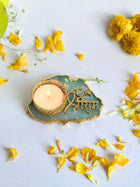 Jai Shree Ram Tea Light Candle Holder Set of 2