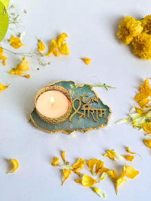 Jai Shree Ram Tea Light Candle Holder Set of 2