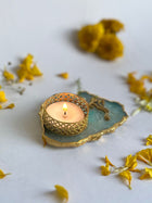Tea Light Candle Holder with Ganesh Set of 2