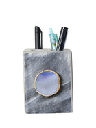 Grey Marble with  Agate Penstand