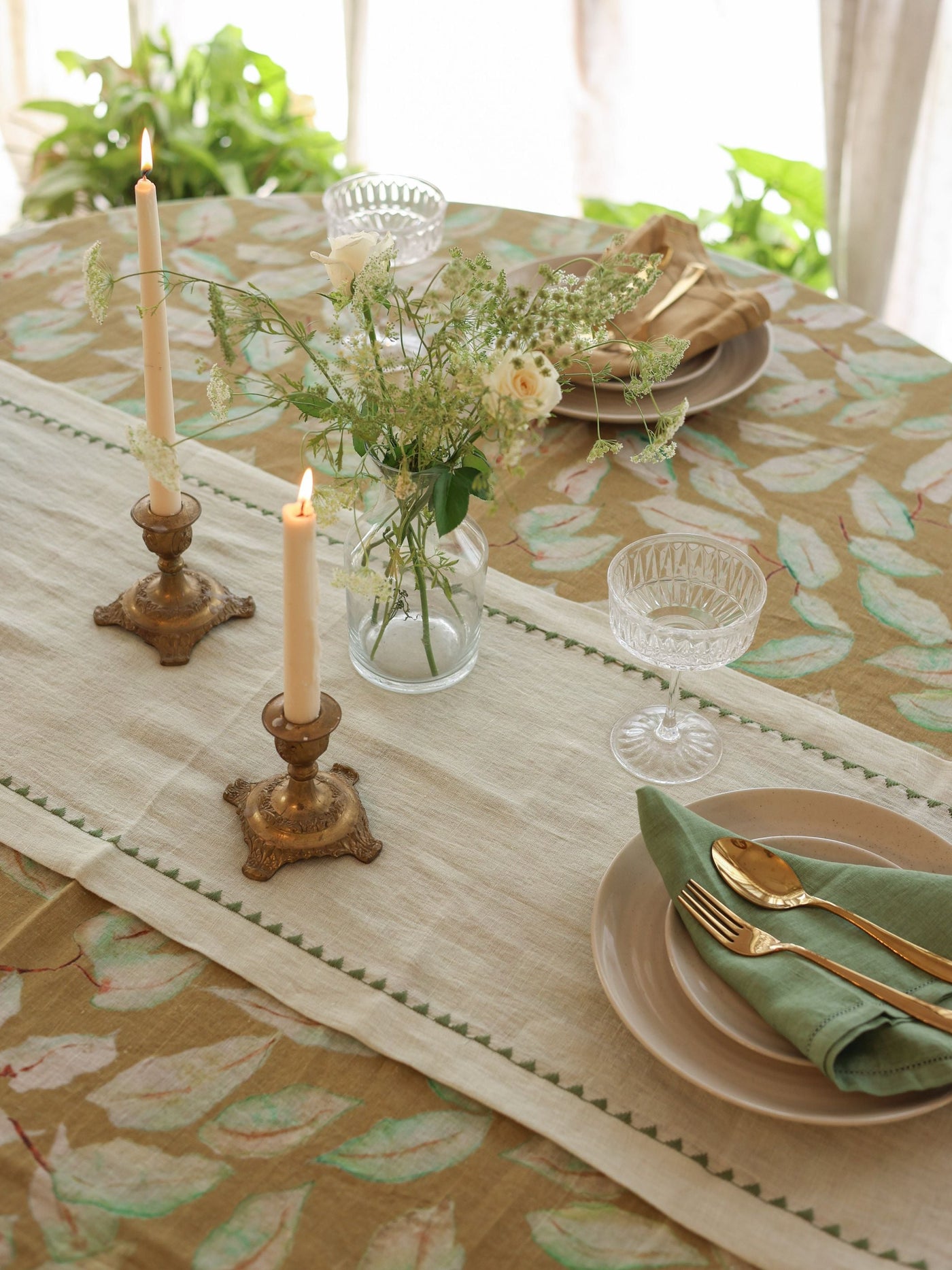 Grove Ochre Table Cover