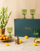 Aria Glass / Dessert Bowl Gift Box - Green