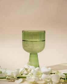 Aria Glass / Dessert Bowl (Set of 4) - Green