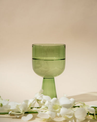 Aria Glass / Dessert Bowl (Set of 4) - Green