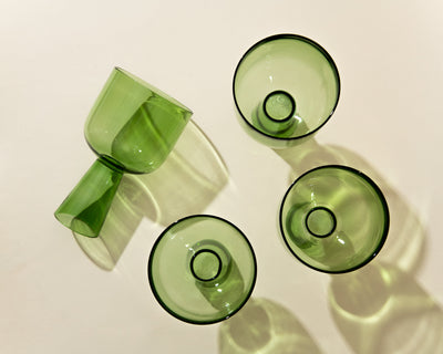 Aria Glass / Dessert Bowl Gift Box - Green