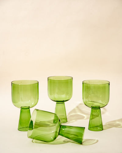 Aria Glass / Dessert Bowl Gift Box - Green