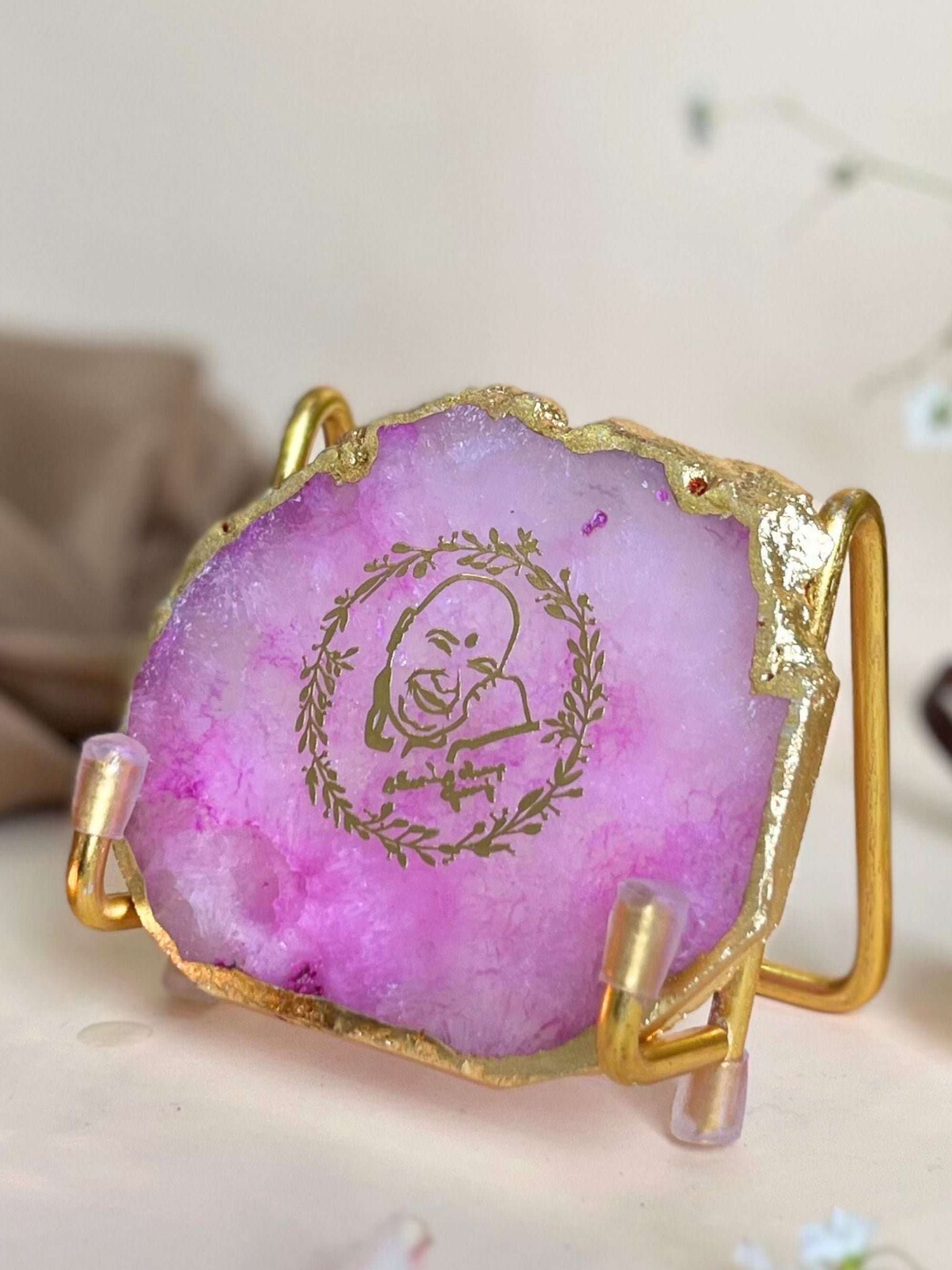 GURU JEE Metal Holder with Agate