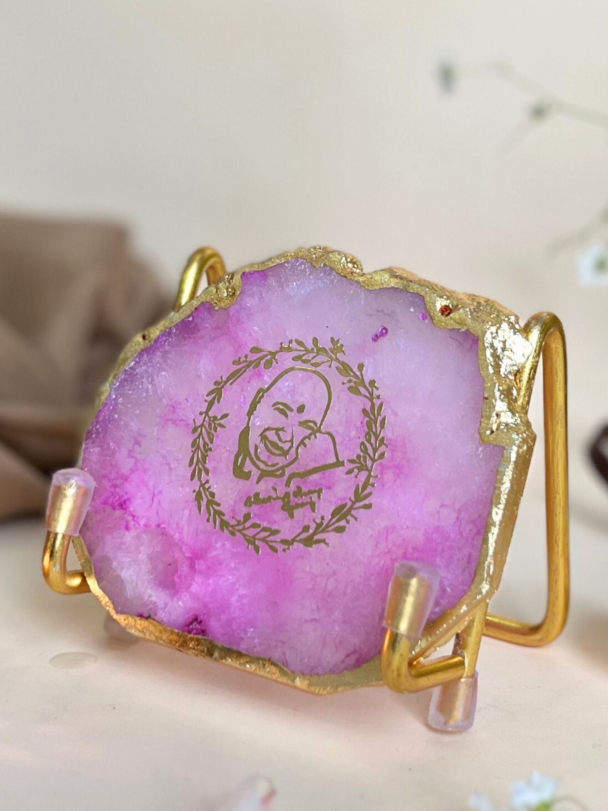 GURU JEE Metal Holder with Agate