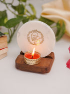 Tea Light Holder - Marble & Wood