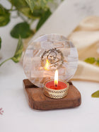Mother of Pearl & Wood - Tea Light Holder