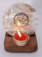 Mother of Pearl & Wood - Tea Light Holder