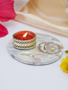 Mother of Pearl Tea Light Holder