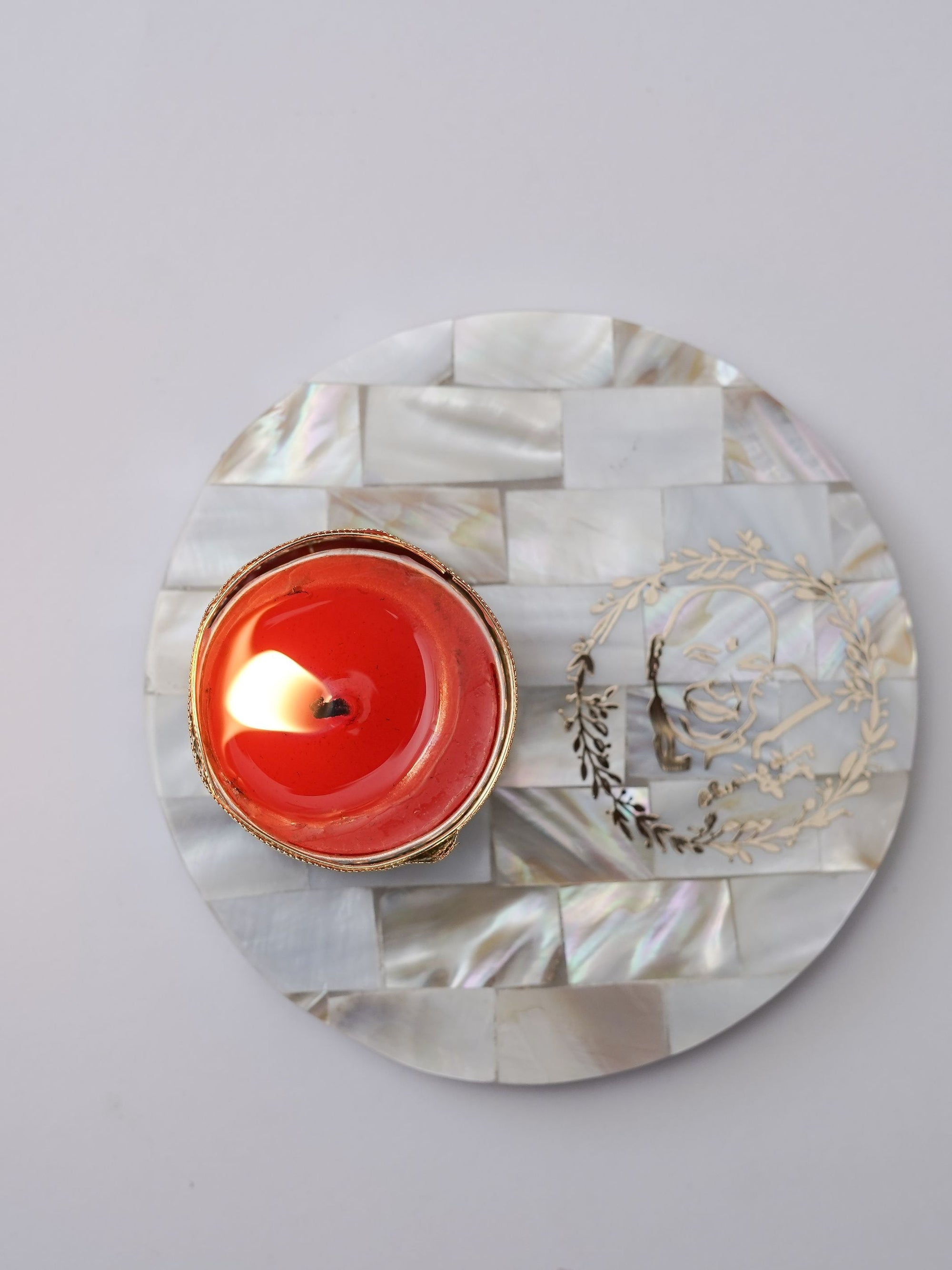 Mother of Pearl Tea Light Holder