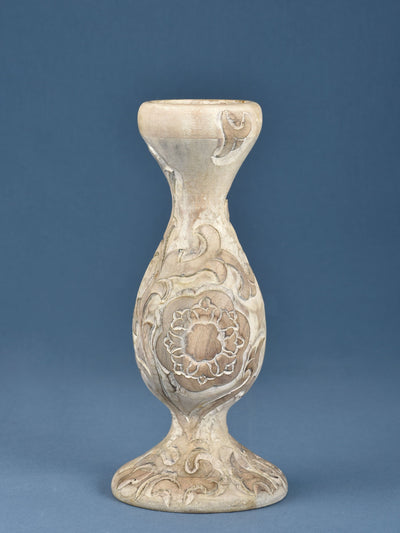 Suzani Hand Carved Candle Stand