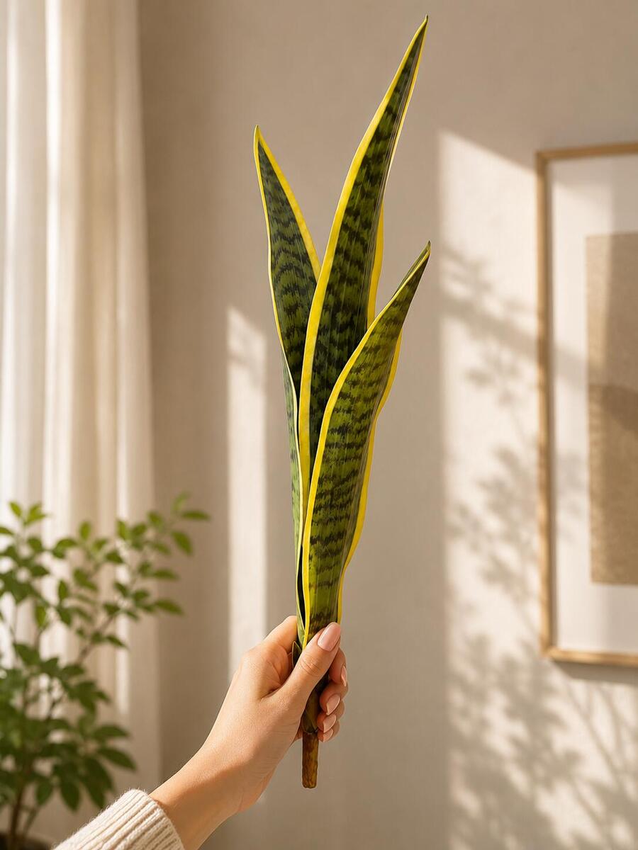 Premium Artificial Snake Plant Leaves