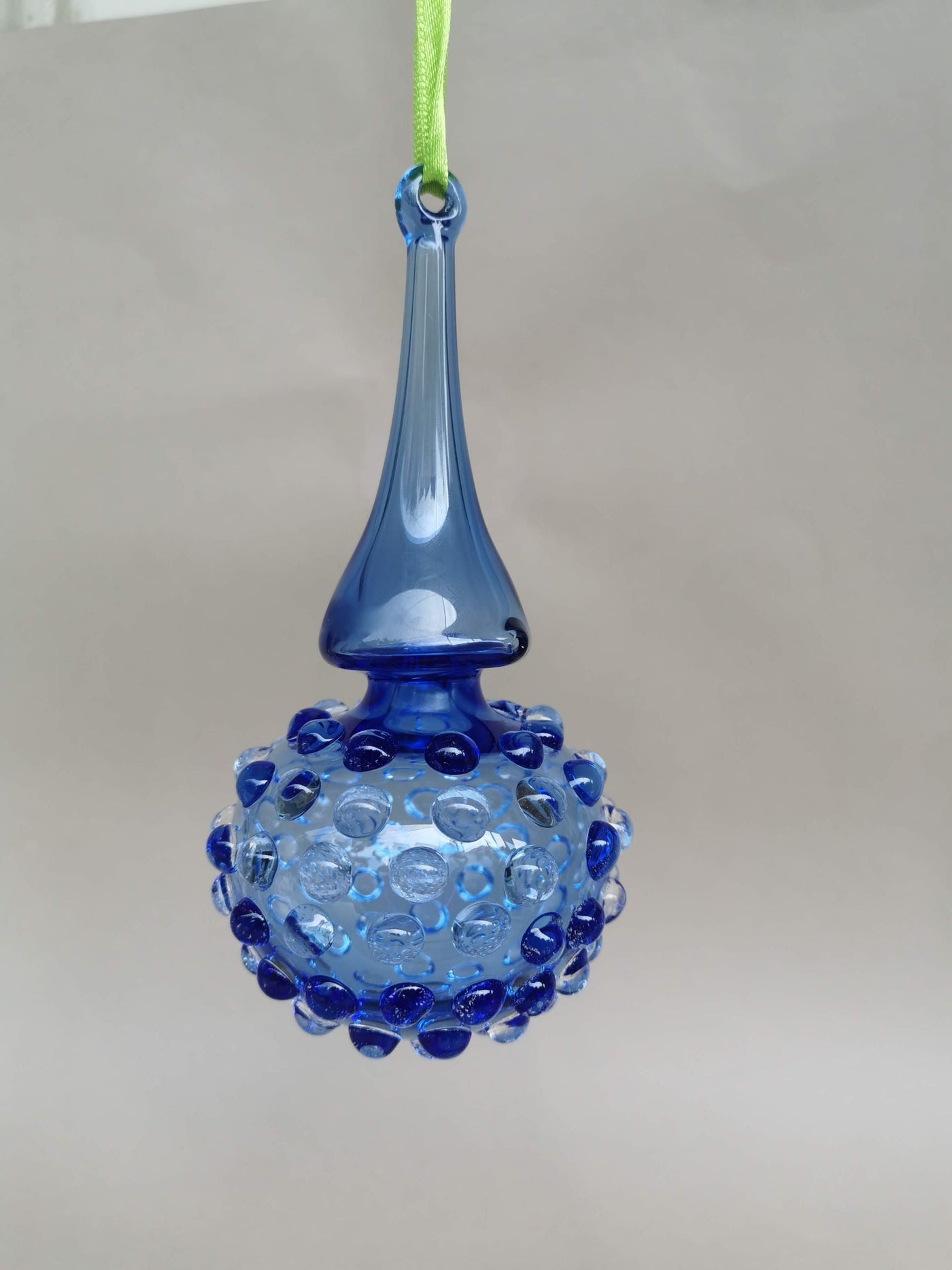 Handblown Glass Ornament - Lumina & Moroccon Blue