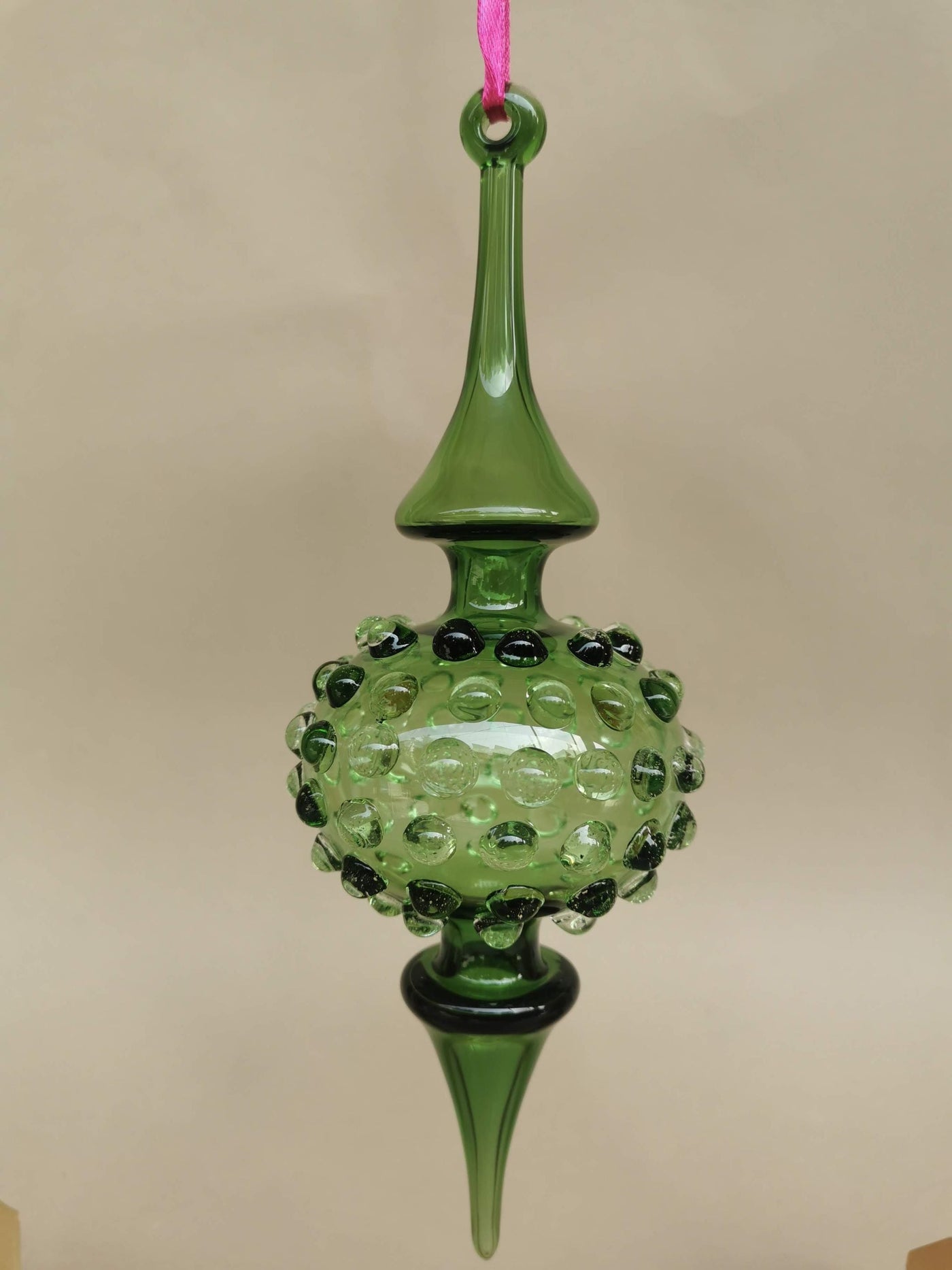 Handblown Glass Ornament - Lumina Jade 1