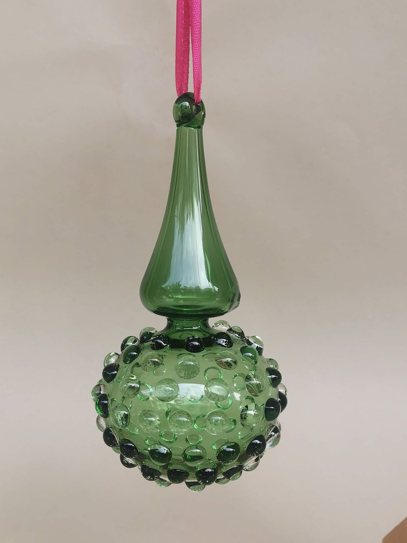 Handblown Glass Ornament - Lumina Jade