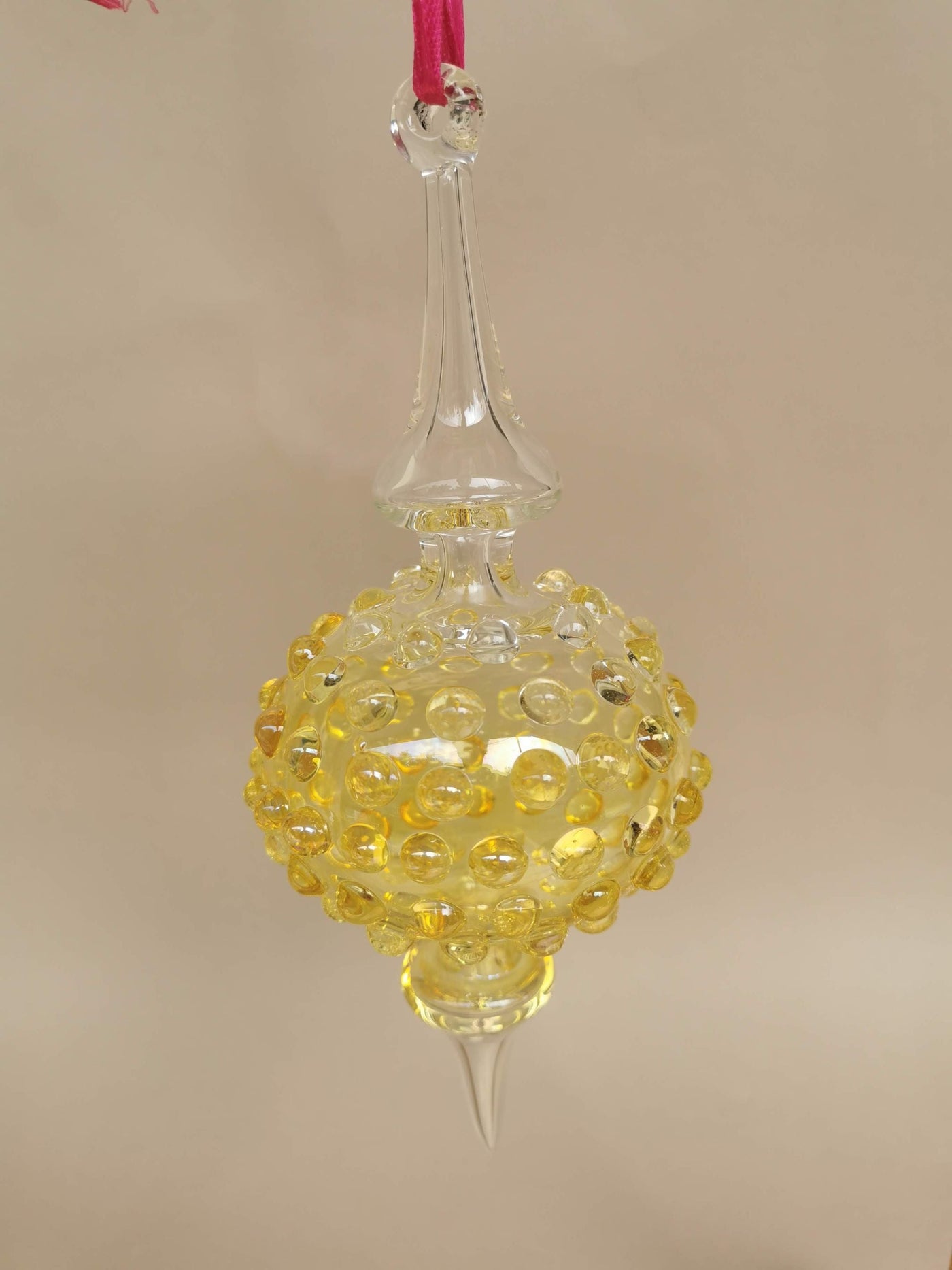 Handblown Glass Ornament - Lumina Pearl 1