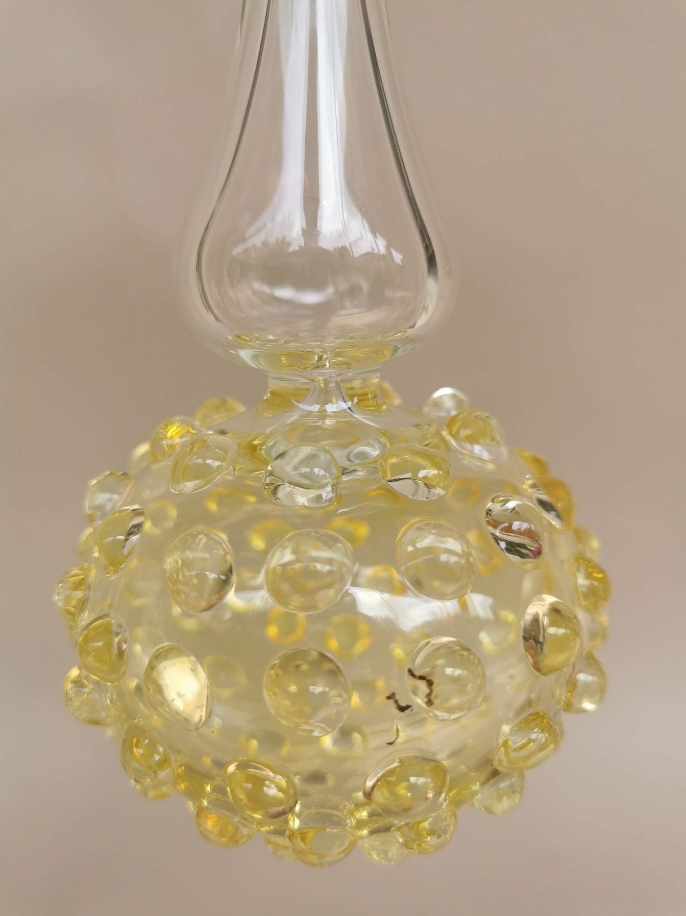 Handblown Glass Ornament - Lumina Pearl