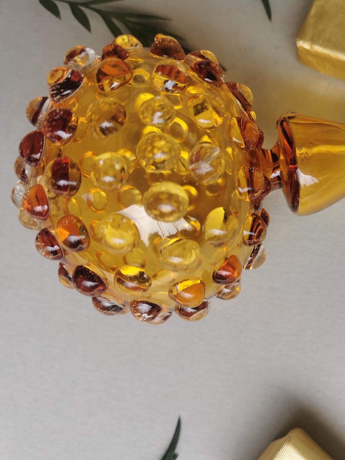 Handblown Glass Ornament - Sunset Lumina