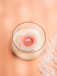 Handcrafted beewax flower Candle