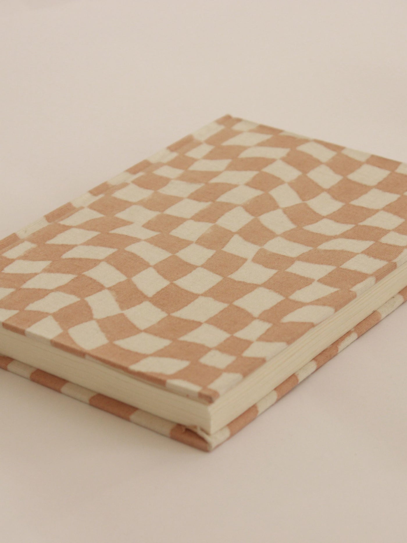 A5 Diary - Checkered Journal - Handcrafted Sustainable