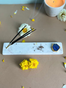 Agarbatti Stand - Handmade Marble & Agate