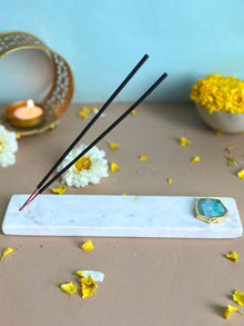 Agarbatti Stand - Handmade Marble & Agate
