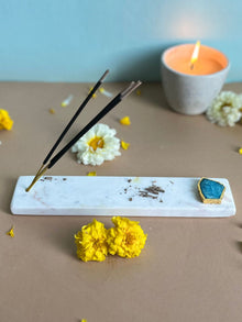 Agarbatti Stand - Handmade Marble & Agate