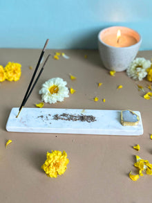 Agarbatti Stand - Handmade Marble & Agate