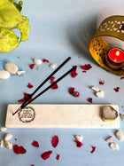 Gayatri Mantra Agarbatti Stand - Handmade Marble & Agate