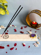 Gayatri Mantra Agarbatti Stand - Handmade Marble & Agate