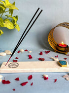 Gayatri Mantra Agarbatti Stand - Handmade Marble & Agate