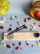 Guru Ji Agarbatti Stand - Handmade Marble & Agate