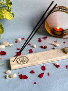 Guru Ji Agarbatti Stand - Handmade Marble & Agate