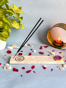 Guru Ji Agarbatti Stand - Handmade Marble & Agate