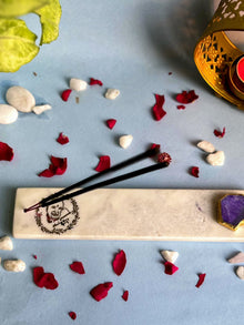 Guru Ji Agarbatti Stand - Handmade Marble & Agate