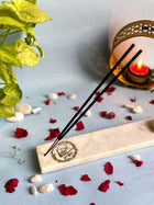 Guru Ji Agarbatti Stand - Handmade Marble & Agate