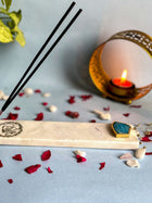 Guru Ji Agarbatti Stand - Handmade Marble & Agate